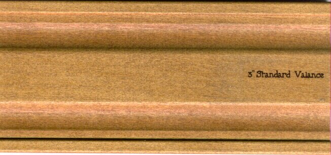 3 inch decorative wood valance