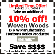 Save an EXTRA 10 percent on all B & W Products Limited Time Offer