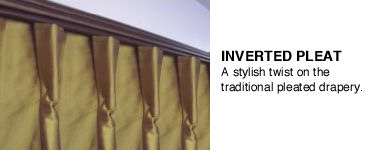 Drapery Style Inverted Pleat