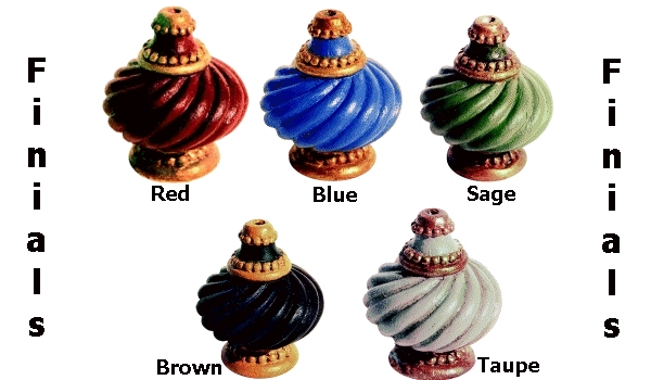 Finials Pullits Tassels