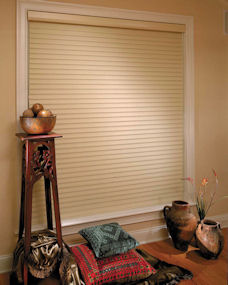 Florentine Window Shadings in a beautiful room setting
