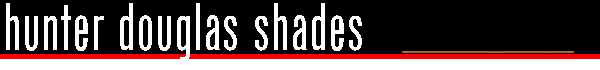 Hunter Douglas Shades Single Cell