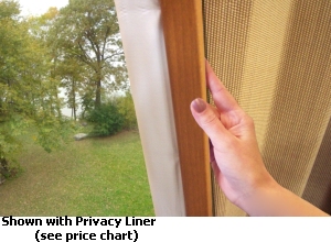 Averte Natural Fold with a Privacy Liner see price chart for pricing