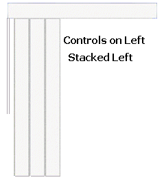 Controls on the left w/stacked on left