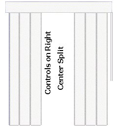 Controls on the right w/center split
