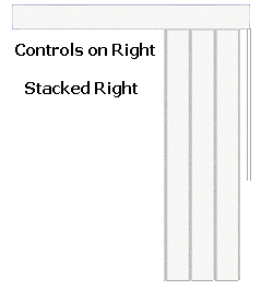Controls on the right w/stacked on right