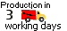 shipping in 3 - 5 working days