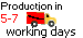 shipping in 5 to 7 working days