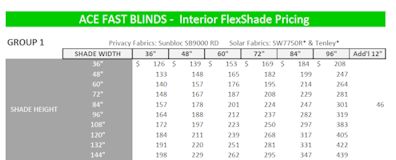 Click to view our Draper FlexStyle Pricing today