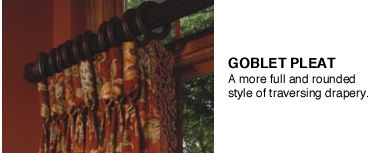 Drapery Style Goblet Pleat