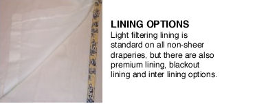 Drapery Lining