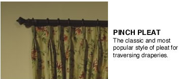 Drapery Style Pinch Pleat