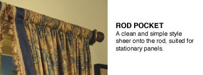 Drapery Style Rod Pocket