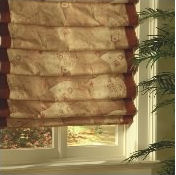 Hobbled Roman Shade