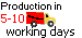shipping in 5 to 10 working days