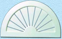 Sunburst wood arches