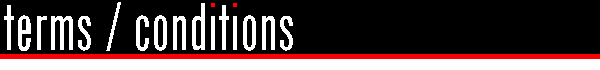 Terms and Conditions of sale